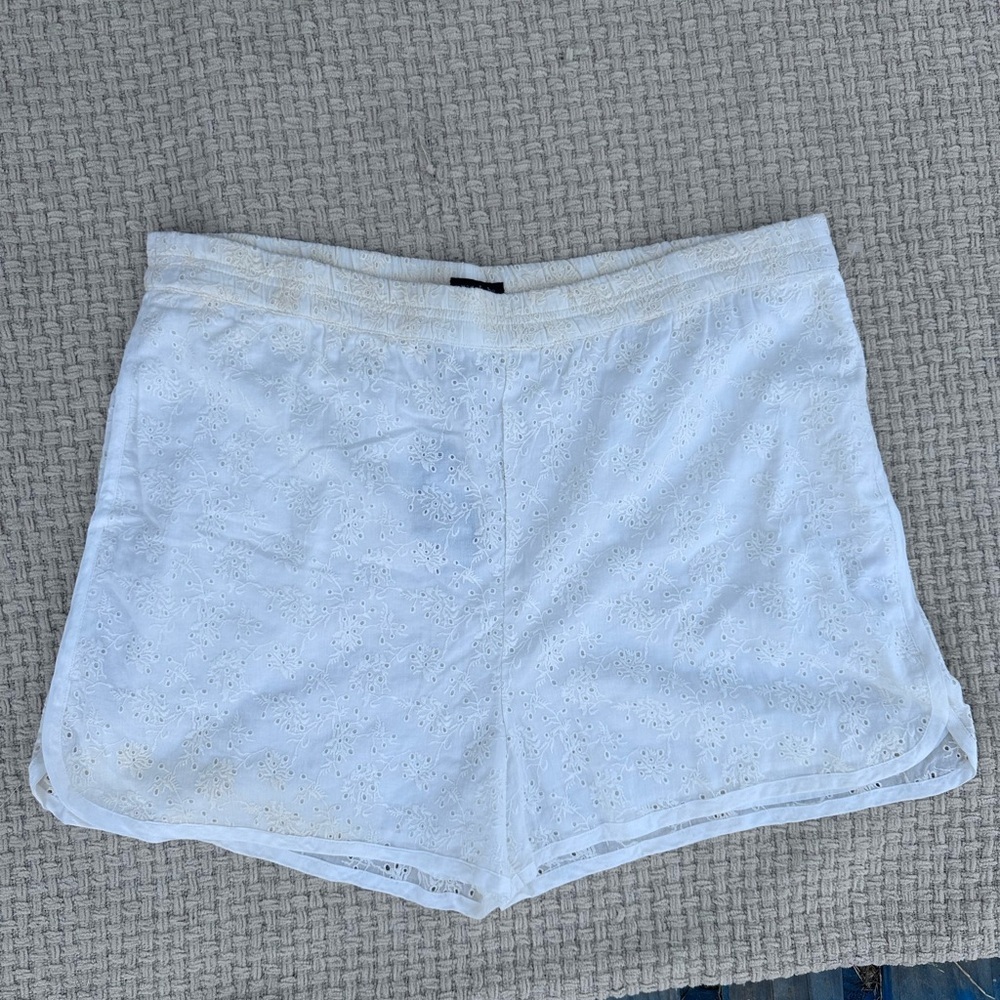 NEW RAG&BONE APRIL WOMENS LACE SHORTS OFF White Eyelet Shorts LARGE
